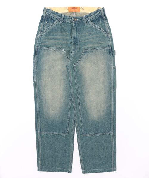 UNIVERSAL OVERALL(ユニバーサルオーバーオール)の「【72】【it】【UNIVERSAL OVERALL】DENIM DOUBLE PT(デニムパンツ・メンズ・ブルー・MEDIUM/LARGE)」の1枚目の写真