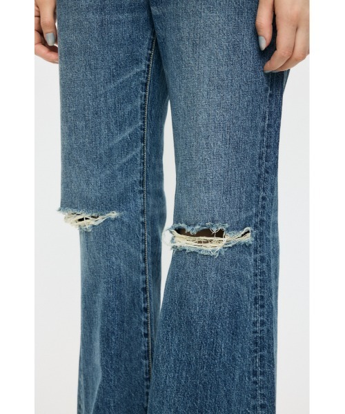 MOUSSY(マウジー)の「LOW SLUNG RIPPED FLARE(デニムパンツ・レディース・ブルー・0/1/2)」の13枚目の写真