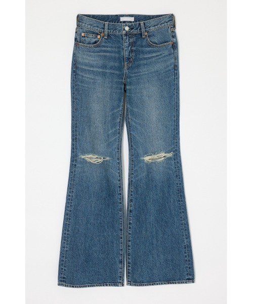 MOUSSY(マウジー)の「LOW SLUNG RIPPED FLARE(デニムパンツ・レディース・ブルー・0/1/2)」の15枚目の写真