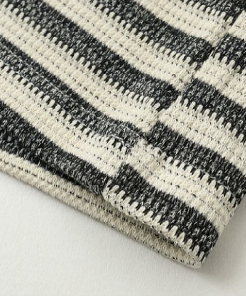 U:UME(ユーム)の「Emboss Baisc Stripe T(Tシャツ/カットソー・メンズ・アイボリー/ブラック・SMALL/X-LARGE/LARGE/MEDIUM)」の5枚目の写真