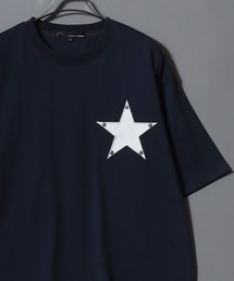 Star Patch Studded T-Shirt / ★マーク スターワッペンスタッズTシャツ メンズ レディース 半袖 トップス