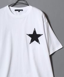 Star Patch Studded T-Shirt / ★マーク スターワッペンスタッズTシャツ メンズ レディース 半袖 トップス