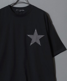 Star Patch Studded T-Shirt / ★マーク スターワッペンスタッズTシャツ メンズ レディース 半袖 トップス