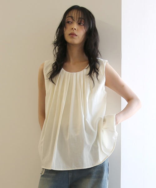 ZOZO限定 フロントタックノースリーブブラウス（シャツ/ブラウス）｜No