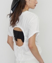 LOUNGEDRESS | 《バックオープン》バックホール半袖Tシャツ(Tシャツ/カットソー)