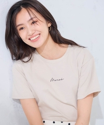 【接触冷感/UVカット/コットン100%】コンパクトロゴTシャツ