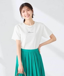【接触冷感/UVカット/コットン100%】コンパクトロゴTシャツ