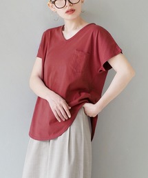 zootie | 汗しみない Tシャツ［Vネック ポケットTEE］(Tシャツ/カットソー)