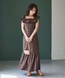 3サイズ展開あり・最強モテ】ドットプリントラッフルマーメイドキャミ