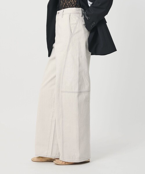H BEAUTY&YOUTH UNITED ARROWS(エイチビューティーアンドユースユナイテッドアローズ)の「<H>13oz デニム バレルパンツ(デニムパンツ・レディース・ダークグレー/ホワイト・M/S)」の10枚目の写真