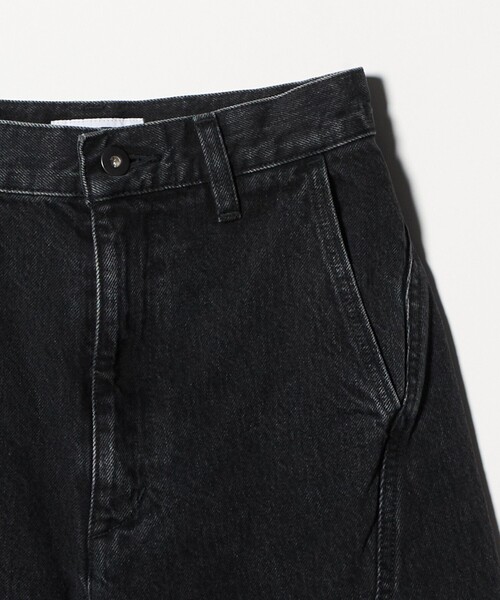 H BEAUTY&YOUTH UNITED ARROWS(エイチビューティーアンドユースユナイテッドアローズ)の「<H>13oz デニム バレルパンツ(デニムパンツ・レディース・ダークグレー/ホワイト・M/S)」の4枚目の写真