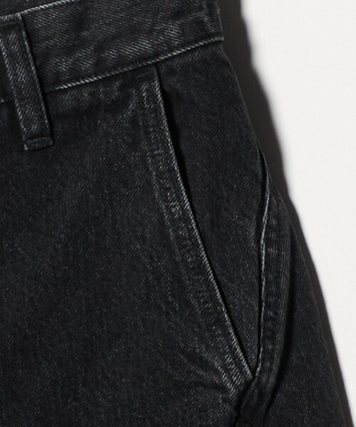 H BEAUTY&YOUTH UNITED ARROWS(エイチビューティーアンドユースユナイテッドアローズ)の「<H>13oz デニム バレルパンツ(デニムパンツ・レディース・ダークグレー/ホワイト・M/S)」の3枚目の写真