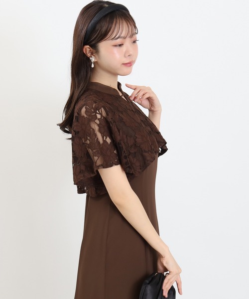 TRUDEA(トルディア)の「ケープレース フィット&フレアドレス(ドレス・レディース・ラベンダー/ブラック/ブラウン・MEDIUM/LARGE/SMALL)」の21枚目の写真