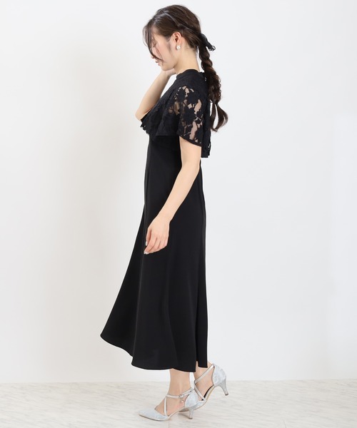 TRUDEA(トルディア)の「ケープレース フィット&フレアドレス(ドレス・レディース・ラベンダー/ブラック/ブラウン・MEDIUM/LARGE/SMALL)」の18枚目の写真