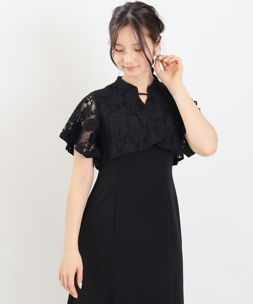 TRUDEA(トルディア)の「ケープレース フィット&フレアドレス(ドレス・レディース・ラベンダー/ブラック/ブラウン・MEDIUM/LARGE/SMALL)」の15枚目の写真
