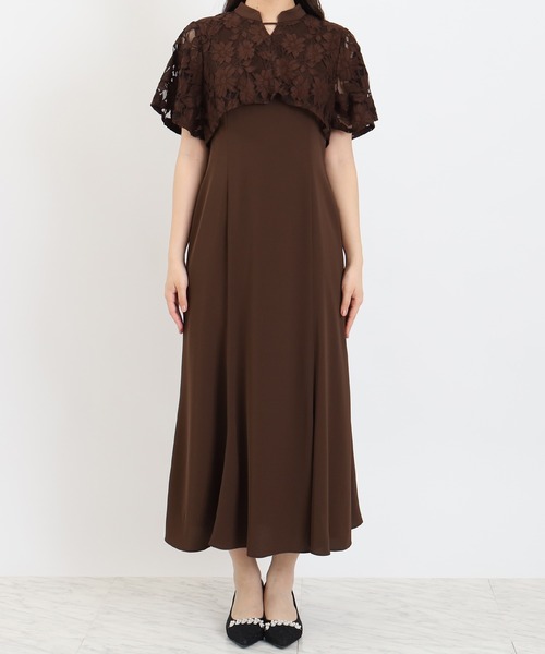 TRUDEA(トルディア)の「ケープレース フィット&フレアドレス(ドレス・レディース・ラベンダー/ブラック/ブラウン・MEDIUM/LARGE/SMALL)」の11枚目の写真