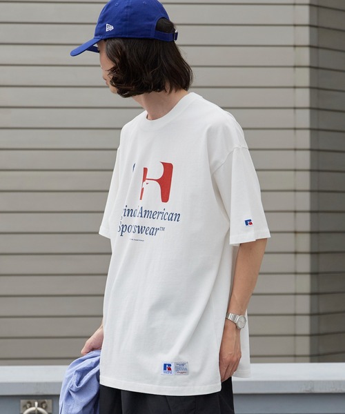 Russell Athletic(ラッセルアスレティック)の「RUSSELL ATHLETIC / ラッセルアスレティック Campus Jersey Standard Print T キャンパス ジャージー スタンダード プリント Tシャツ 半袖 メンズ レディース 秋 秋服 2026年秋冬(Tシャツ/カットソー・メンズ・ホワイト/ブラック・M/L/XL)」の16枚目の写真