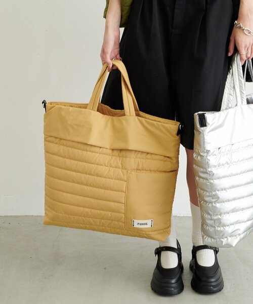 CIAOPANIC TYPY(チャオパニックティピー)の「:【TYNNE.】2WAYキルティングトートバッグ(ショルダーバッグ・レディース・ブラック系その他/シルバー/イエロー/カーキ/ブラック/ブラウン・ONE SIZE)」の5枚目の写真