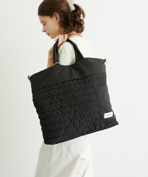 CIAOPANIC TYPY(チャオパニックティピー)の「:【TYNNE.】2WAYキルティングトートバッグ(ショルダーバッグ・レディース・ブラック系その他/シルバー/イエロー/カーキ/ブラック/ブラウン・ONE SIZE)」の7枚目の写真