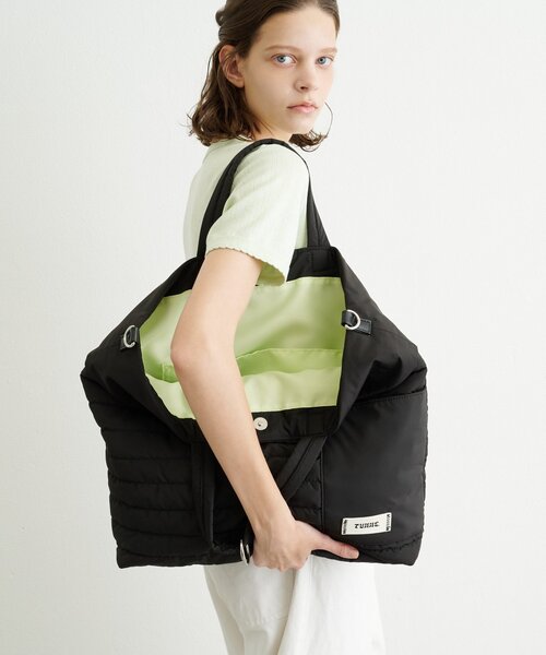 CIAOPANIC TYPY(チャオパニックティピー)の「:【TYNNE.】2WAYキルティングトートバッグ(ショルダーバッグ・レディース・ブラック系その他/シルバー/イエロー/カーキ/ブラック/ブラウン・ONE SIZE)」の9枚目の写真