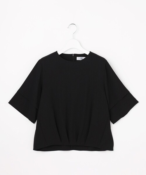 J.PRESS Ladies(J.プレス レディス)の「【セットアップ対応・人気素材】Light ジョーゼット クルーネック ブラウス(シャツ/ブラウス・レディース・ブラック系/ネイビー系/ダークブラウン系・XS)」の10枚目の写真