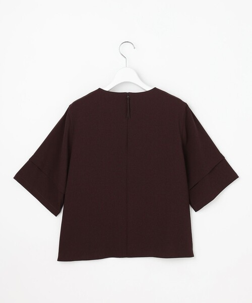 J.PRESS Ladies(J.プレス レディス)の「【セットアップ対応・人気素材】Light ジョーゼット クルーネック ブラウス(シャツ/ブラウス・レディース・ブラック系/ネイビー系/ダークブラウン系・XS)」の13枚目の写真