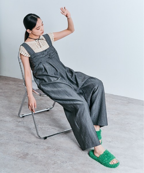 W:Huku(フーク)の「キーネック クロシェ ニット トップス(ニット/セーター・レディース・オフホワイト/アイボリー・FREE)」の9枚目の写真