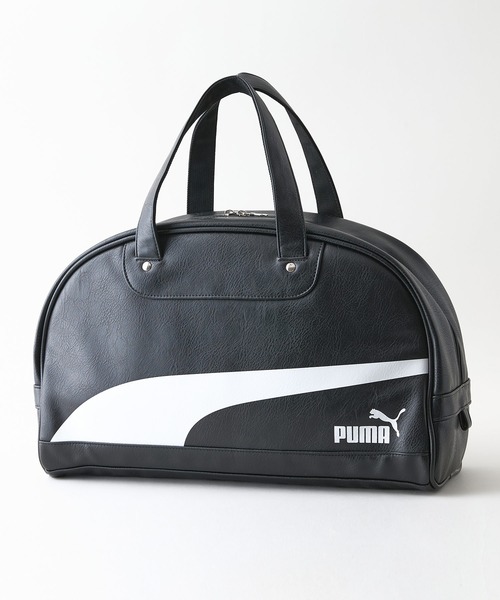 PUMA(プーマ)の「【PUMA/プーマ】【容量17L 高見えPUレザー】ビンテージPUボストンバッグ 軽量 レトロ ストリート y2k スポーツミックス 古着風 おしゃれ ユニセックス(ボストンバッグ・メンズ・グリーン/ブラウン/ブラック/ホワイト・FREE)」の20枚目の写真