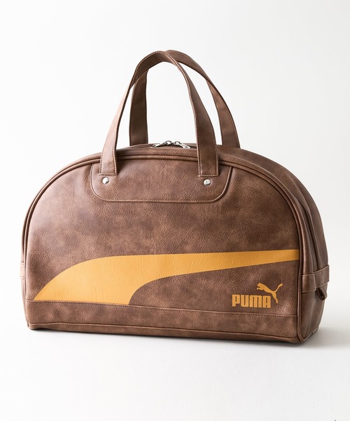 PUMA(プーマ)の「【PUMA/プーマ】【容量17L 高見えPUレザー】ビンテージPUボストンバッグ 軽量 レトロ ストリート y2k スポーツミックス 古着風 おしゃれ ユニセックス(ボストンバッグ・メンズ・グリーン/ブラウン/ブラック/ホワイト・FREE)」の21枚目の写真