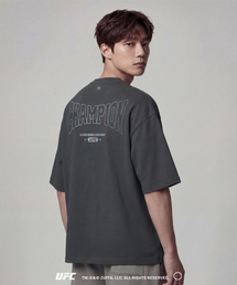 UFCチャンピオンメガフィット半袖TシャツチャコールU2SSX2114CH