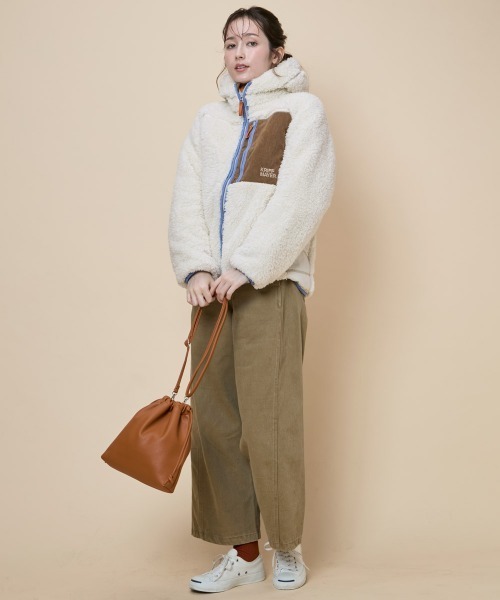 KRIFF MAYER Lady's Collection(クリフメイヤーレディースコレクション)の「シャギーボアフードジャケット(その他アウター・レディース・グレー/チャコール/セージグリーン/カラフル/ベージュ/ナチュラル・MEDIUM/LARGE)」の11枚目の写真