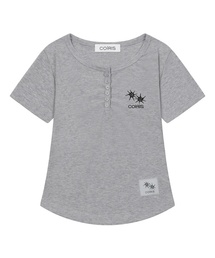 アリナボタン クロップクルミ 半袖Tシャツ (4カラー)
