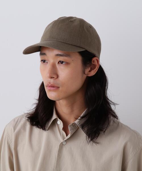 KIJIMA TAKAYUKI(キジマ タカユキ)の「YLEVE / KIJIMA TAKAYUKI VINTAGE PIGMENTDYE WOOL CAP(キャップ・レディース・グレー/ベージュ・1/2)」の2枚目の写真