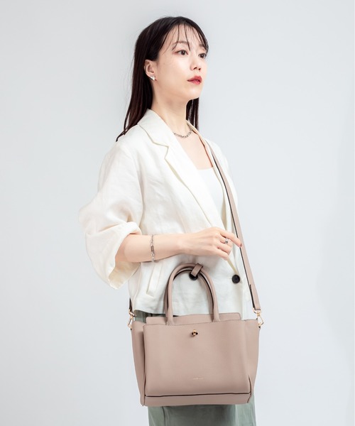 LORISTELLA(ロリステッラ)の「【LORISTELLA/ロリステッラ】2WAY レザーハンドバッグ イタリア製 ELLIE(ショルダーバッグ・レディース・ベージュ系その他/ブラック・FREE)」の10枚目の写真