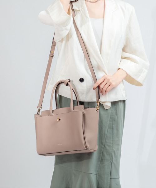 LORISTELLA(ロリステッラ)の「【LORISTELLA/ロリステッラ】2WAY レザーハンドバッグ イタリア製 ELLIE(ショルダーバッグ・レディース・ベージュ系その他/ブラック・FREE)」の12枚目の写真
