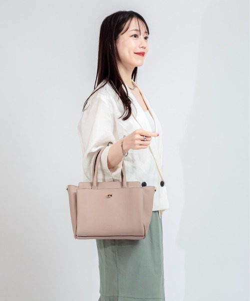 LORISTELLA(ロリステッラ)の「【LORISTELLA/ロリステッラ】2WAY レザーハンドバッグ イタリア製 ELLIE(ショルダーバッグ・レディース・ベージュ系その他/ブラック・FREE)」の11枚目の写真
