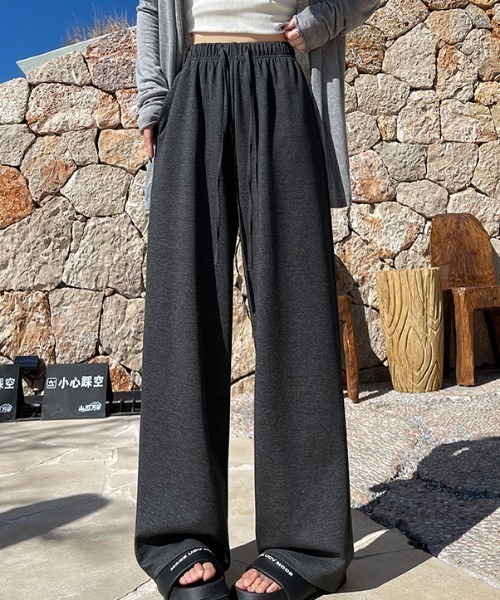 AMAJI（アマジ）の「ウエストドロスト スウェットデニムパンツ（デニムパンツ・レディース・ライトグレー/ダークグレー/ベージュ/ブラック・SMALL/MEDIUM/LARGE/X-LARGE）」の3枚目の写真