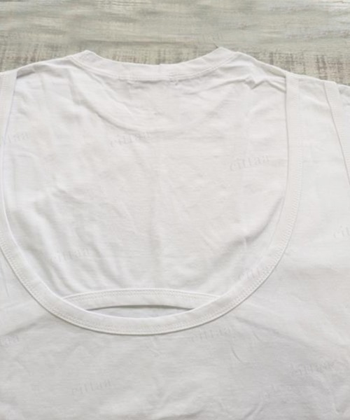 Dalfwin(ダールフィン)の「韓国ファッション バックレイヤードデザイン背中開き長袖Tシャツ(Tシャツ/カットソー・レディース・ホワイト・FREE)」の12枚目の写真