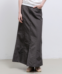 PANEL LONG SKIRT_CHARCOAL