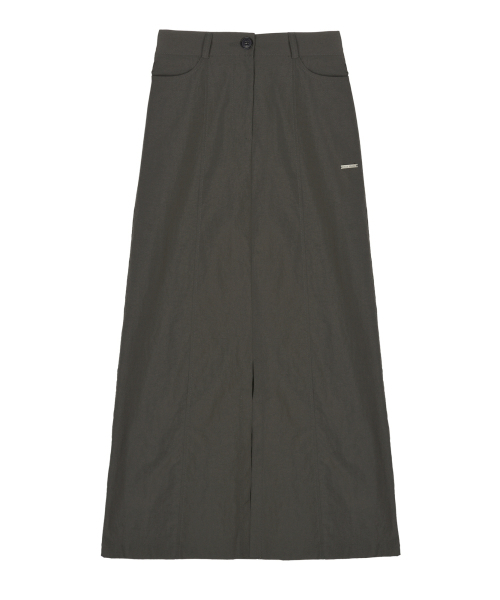 NICK&NICOLE(ニックアンドニコール)の「PANEL LONG SKIRT_CHARCOAL(スカート・レディース・その他・FREE)」の4枚目の写真
