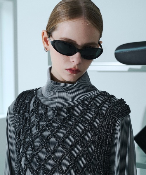 seyto(セイト)の「Fringe hand openwork knit vest / フリンジハンドオープンニットベスト(ベスト・メンズ・ブラック・FREE)」の16枚目の写真