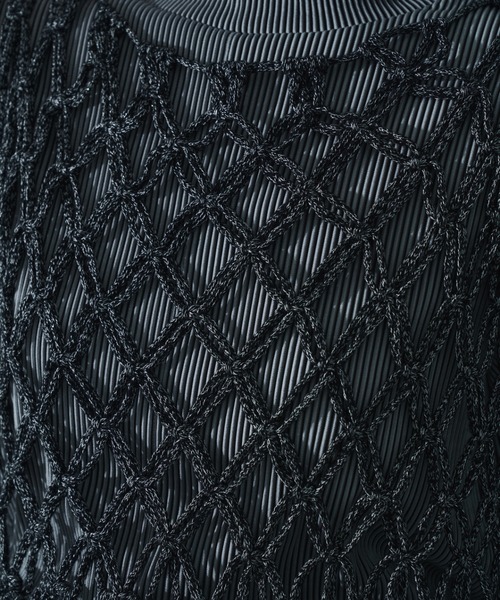 seyto(セイト)の「Fringe hand openwork knit vest / フリンジハンドオープンニットベスト(ベスト・メンズ・ブラック・FREE)」の17枚目の写真