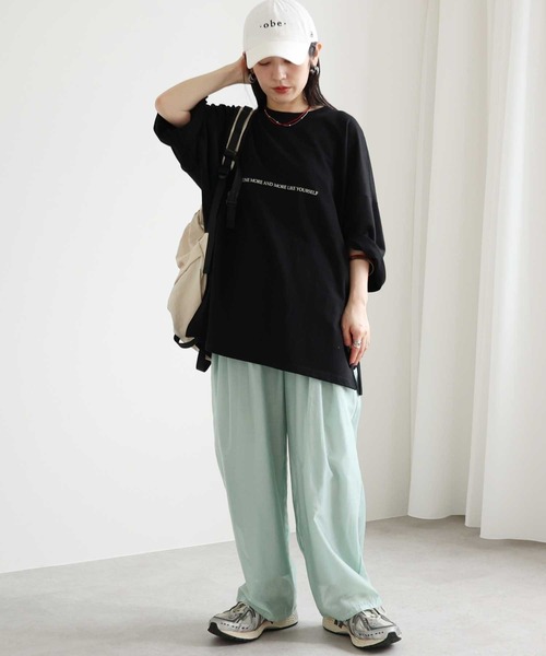 zena（ジェナ）の「線画フラワーバックロゴプリントTEE（Tシャツ/カットソー・レディース・オフホワイト/ブラック・FREE）」の9枚目の写真