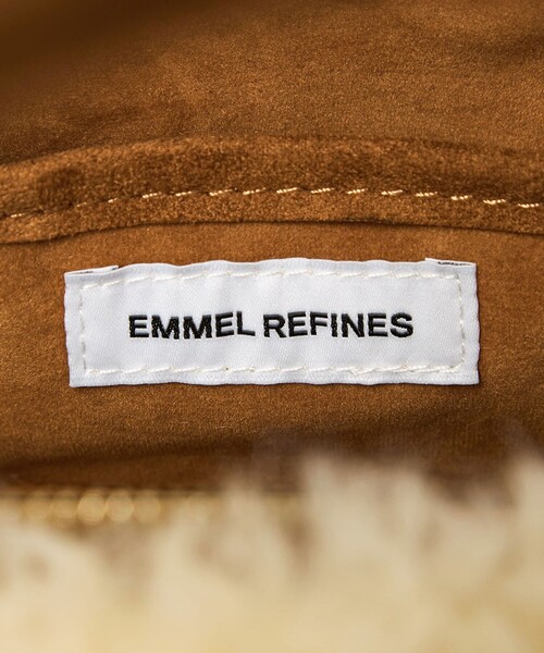 EMMEL REFINES（エメルリファインズ）の「＜EMMEL REFINES＞EM フェイクムートン ボストンバッグ（ボストンバッグ・レディース・ダークブラウン/ナチュラル・FREE）」の13枚目の写真