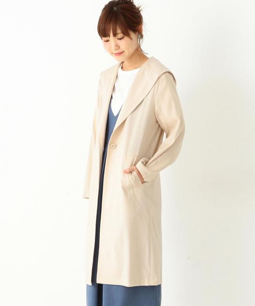 Another Edition（アナザーエディション）の「1Bガウンコート/ AEBC 1B GOWN CT◆（その他アウター・レディース・ベージュ/オリーブ/ネイビー・SMALL/MEDIUM）」の8枚目の写真