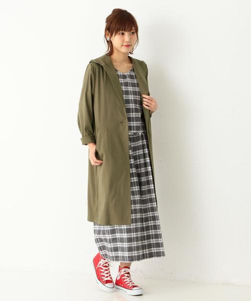 Another Edition（アナザーエディション）の「1Bガウンコート/ AEBC 1B GOWN CT◆（その他アウター・レディース・ベージュ/オリーブ/ネイビー・SMALL/MEDIUM）」の9枚目の写真