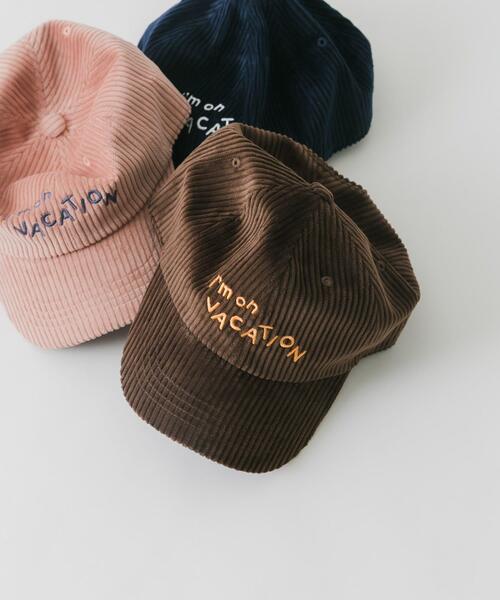 SMELLY(スメリー)の「vacationコーデュロイキャップ(キャップ・レディース・ピンク/ブラウン/ネイビー・-)」の1枚目の写真