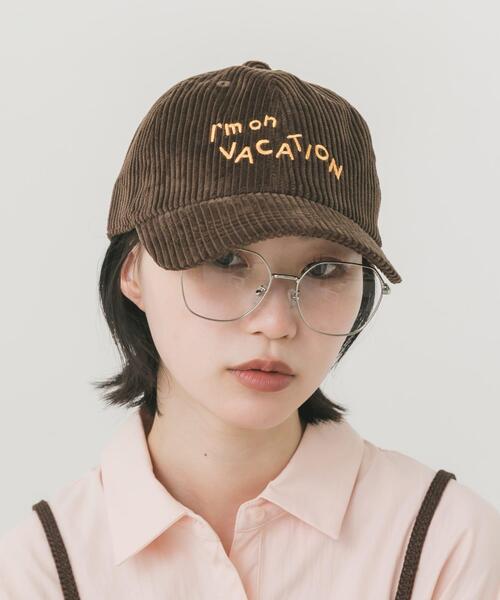 SMELLY(スメリー)の「vacationコーデュロイキャップ(キャップ・レディース・ピンク/ブラウン/ネイビー・-)」の6枚目の写真