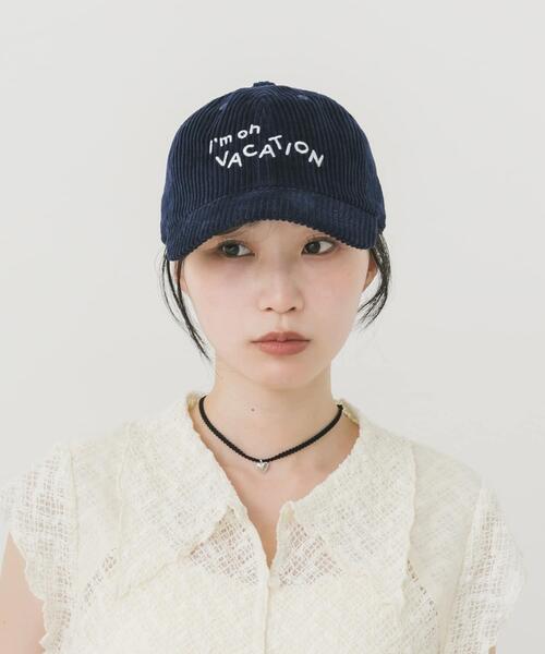 SMELLY(スメリー)の「vacationコーデュロイキャップ(キャップ・レディース・ピンク/ブラウン/ネイビー・-)」の21枚目の写真