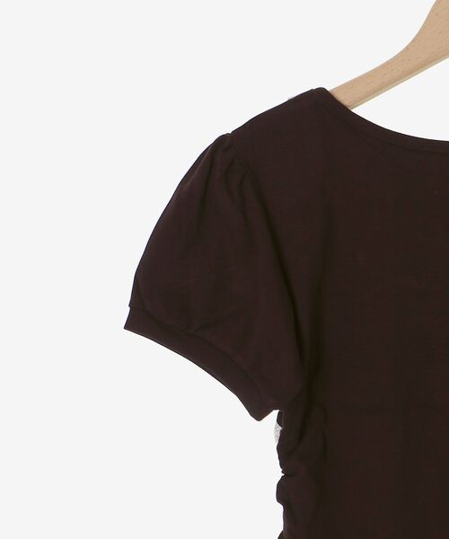 MAJESTIC LEGON(マジェスティックレゴン)の「レーストリムサイドギャザートップス(Tシャツ/カットソー・レディース・ピンク/ブラウン/ブラック・MEDIUM)」の18枚目の写真